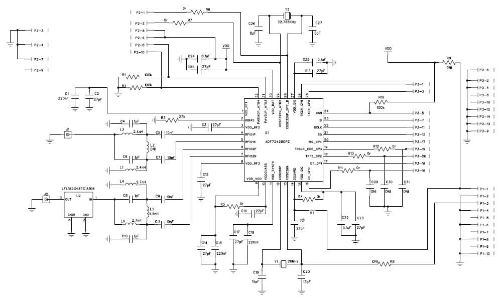 EVAL-ADF7242DB1Z, for Low-Power Dual-Mode Zero-IF 2.4GHz Transceiver IC