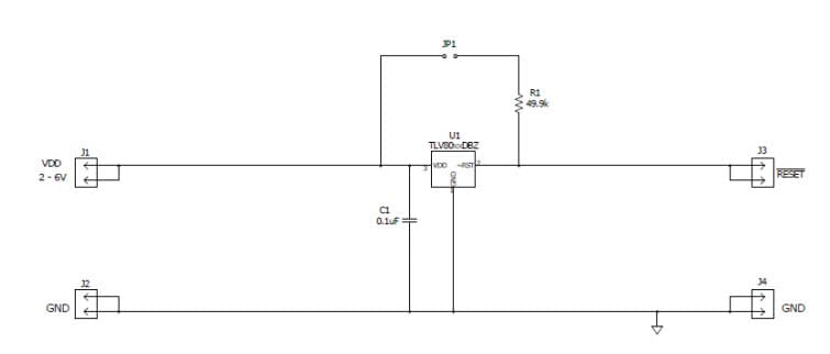 TLV803SEVM-019, Evaluation Module for TLV803S 3-Pin Voltage Supervisor with Active-High, Push-Pull Reset