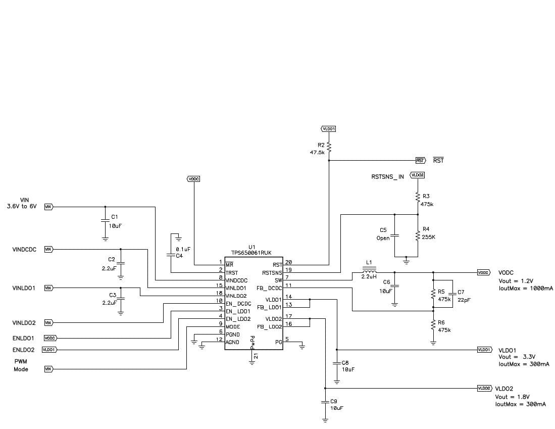 PR1061, Powering the AM1705 and AM1707 with the TPS650061