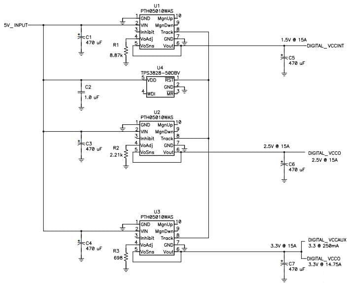 PR251, Power Management Solution for Virtex-II (Design 3 w/ Simultaneous Sequencing)