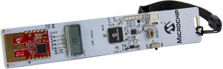 DM183037, Development Board powered by a PIC18F67J94 Microcontroller with on-board USB functionality and includes an MRF24J40MA 2.4GHz Wireless Transceiver