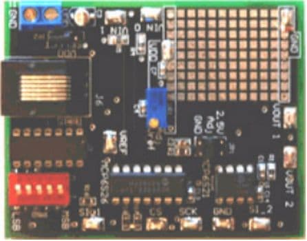 MCP6S2XEV, PGA Evaluation Board (Rev. 4) features the MCP6S22 Programmable Gain Amplifier