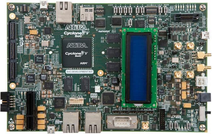 DKDEV-5CSXC6N, Cyclone V SoC Development Kit and SoC Embedded Design Suite offers a quick and simple approach to develop custom ARM processor-based SOC designs