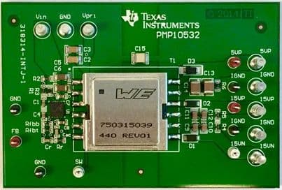 PMP10532, Isolated Tri-output Fly-Buck Power Supply for Industrial PLC Applications Reference Design