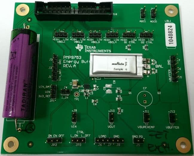 PMP9753, Energy Buffering for Long-Life Battery Applications Reference Design