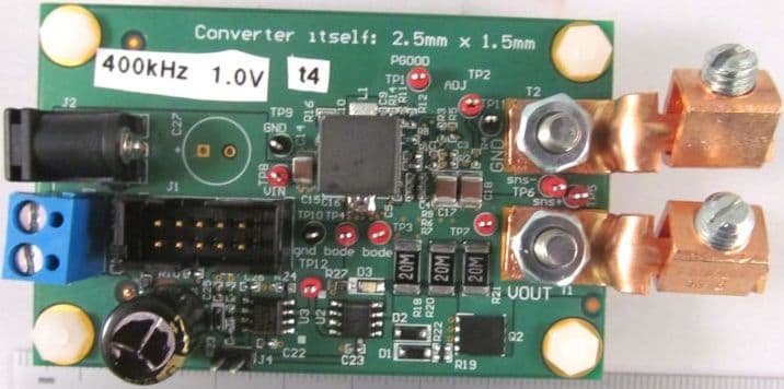 PMP10364, High Density, 30W, DC-DC Buck Converter with the Inductor Mounted Over the Converter to Save Space