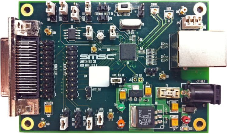 EVB-LAN9730-MIIm, Evaluation Board using the LAN9730 High-Speed USB 2.0 HSIC to 10/100 Ethernet Customer