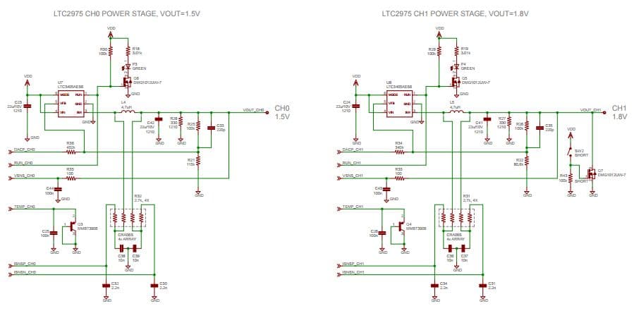 DC2022A, Demonstration Board using the LTC2975, 4-Channel Power Supply System Featuring the Power System Manager with Input Energy Accumulation