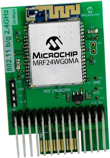 AC164149, MRF24WG0MA Wi-Fi G PICtail/PICtail Plus Daughter Board