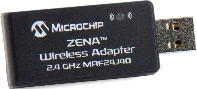 AC182015-1, ZENA Wireless Adapter with 2.4-GHz MRF24J40 RF Transceiver