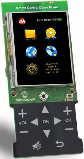 DM240315-2, Remote Control Demonstration Board using MRF24J40MA 2.4-GHz RF Transceiver