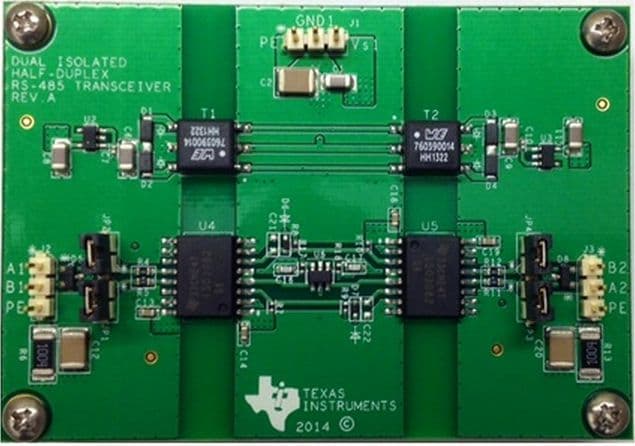 TIDA-00333, Dual Isolated Half-Duplex RS-485 Repeater Reference Design