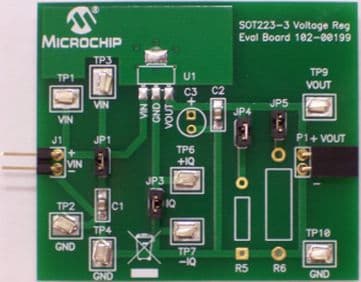 SOT223-3EV-VREG, SOT223-3 Voltage Regulator Evaluation Board