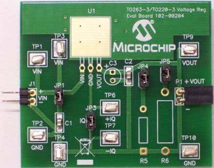 TO263-3EV-VREG, TO220-3 / TO263-3 Voltage Regulator Evaluation Board