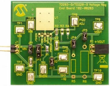 TO263-5EV-VREG, TO220-5 / TO263-5 Voltage Regulator Evaluation Board