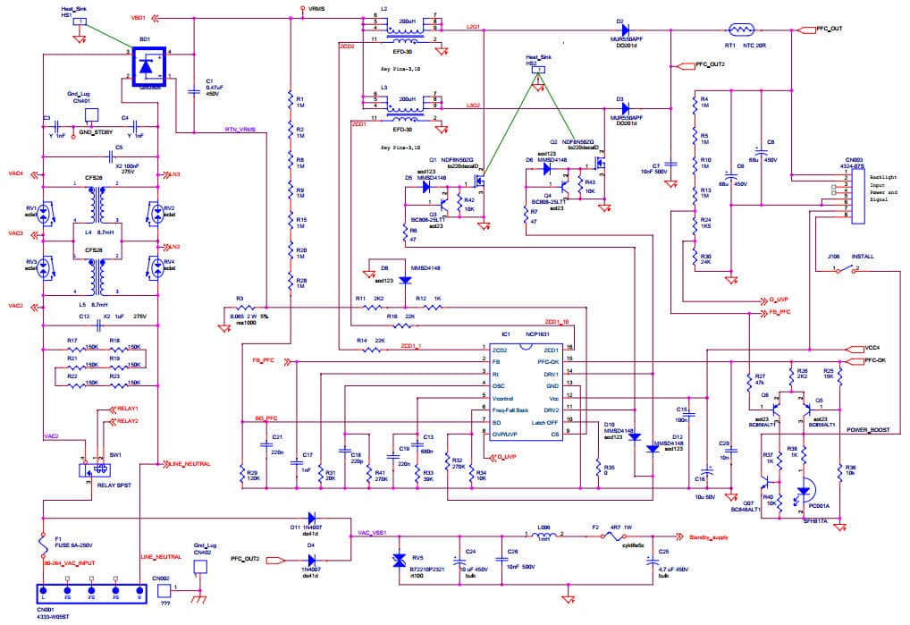 TND401-D, 300 W High performance SLIM LCD TV Power Solution