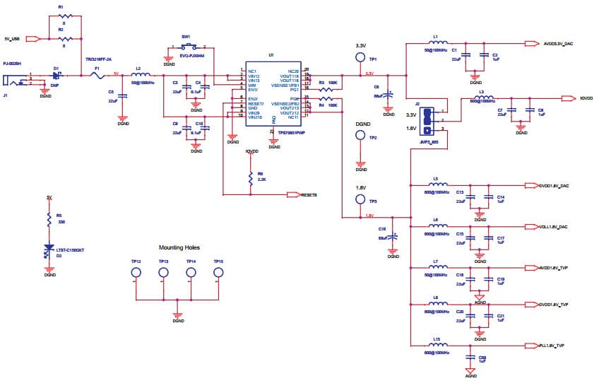 TVP5151EVM, Evaluation Board using TVP5151 Ultra Low-Power PAL/NTSC/SECAM Video Decoder