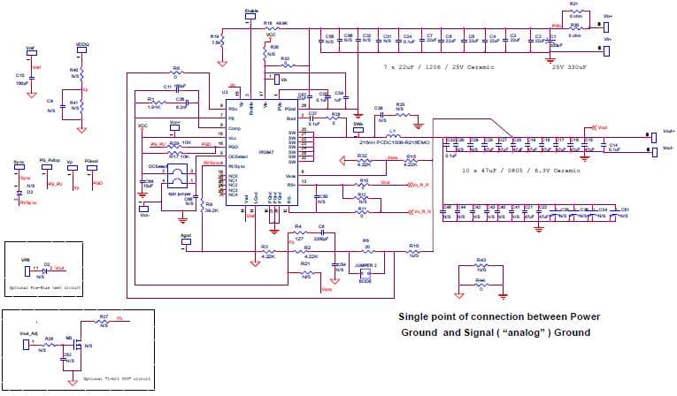 IRDC3847-P1V2, Evaluation kit for IR3847 a synchronous buck converter 600KHZ. Advanced Integrated Point of Load DC-DC Voltage Regulator