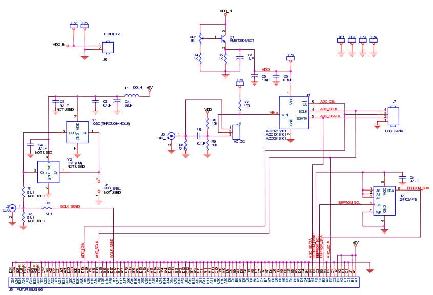 ADC121S021EVAL, Evaluation Board for ADC121S021, 1-Channel, 12-Bit, 200 KSPS Analog-to-Digital Converter