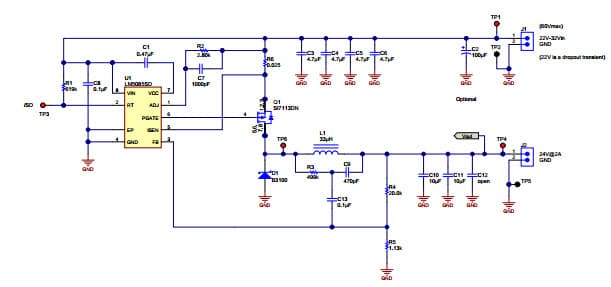 PMP9103, Low Cost Buck Provides 24V@2A from a 32V Input for Wireless Base Station Application