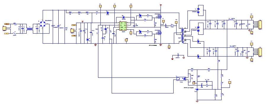 IRAC27951-220W, 220W Dual Outputs Resonant Half-Bridge Power Supply using IRS27951