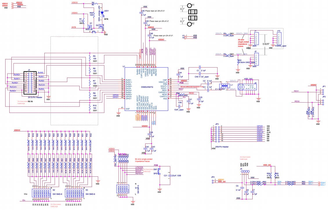 DS90UH927QEVM, Evaluation Module for the DS90UH927Q-Q1 5MHz-85MHz FPD-Link III Serializer