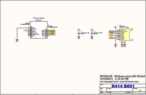 RFD22130, MicroSD Shield Board