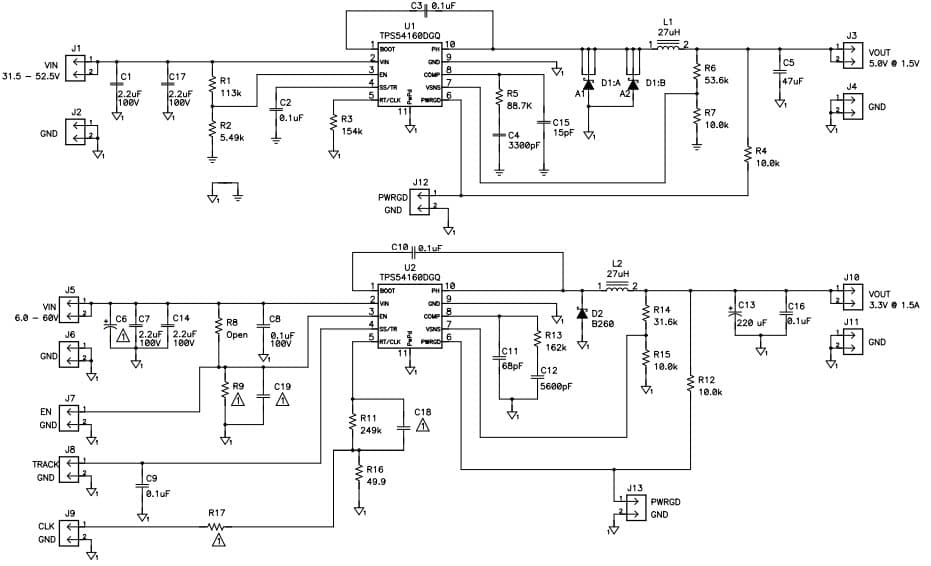 TPS54160EVM-230, Evaluation Module using TPS54160 Step Down Converter, DC/DC converter