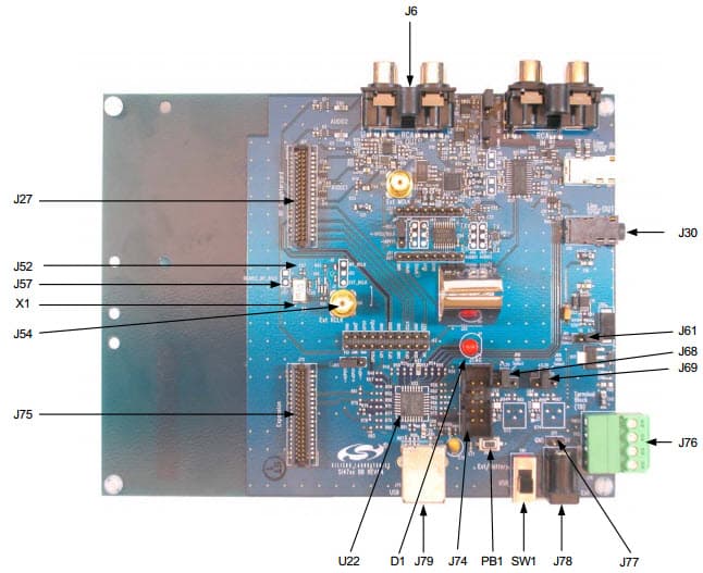 Si4731-EVB, Evaluation Board for Si4731 High performance, 76 to 108 MHz Digital Radio Tuner