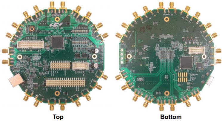 Si5366-EVB, Evaluation Board for Si5366 PLL Clock Generator, any-Frequency Precision Clock