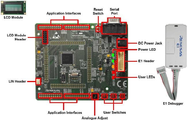 YR0K50104PS000BE, Renesas Starter Kit for RL78/G14 MCU Family