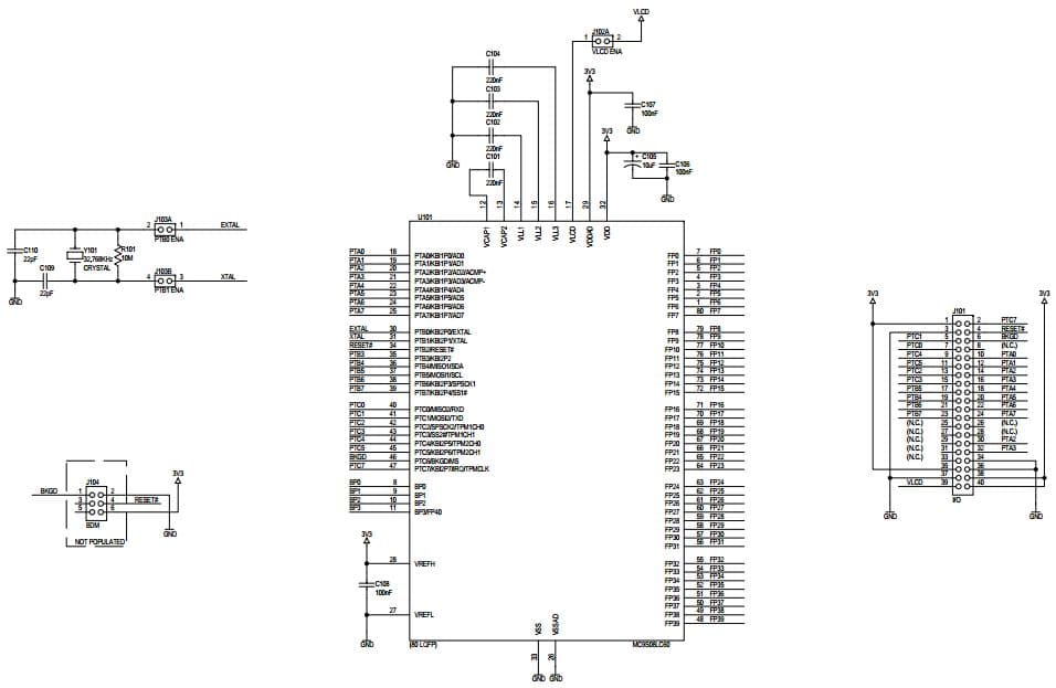 DEMO9S08LC60, Demonstration Board for the MC9S08LC60, 8-bit Microcontroller used as a Standalone applications