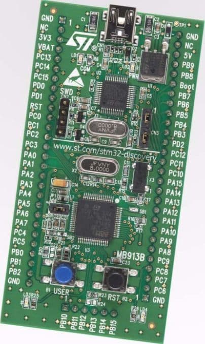 STM32VLDISCOVERY, Discovery kit for STM32F100 Value Line - with STM32F100RB Microcontroller