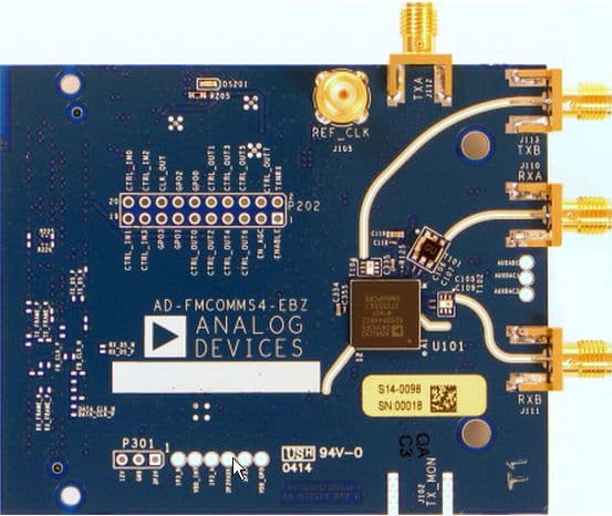 AD-FMCOMMS4-EBZ, Evaluation Board using AD9361 high performance, highly integrated RF transceiver for RF applications