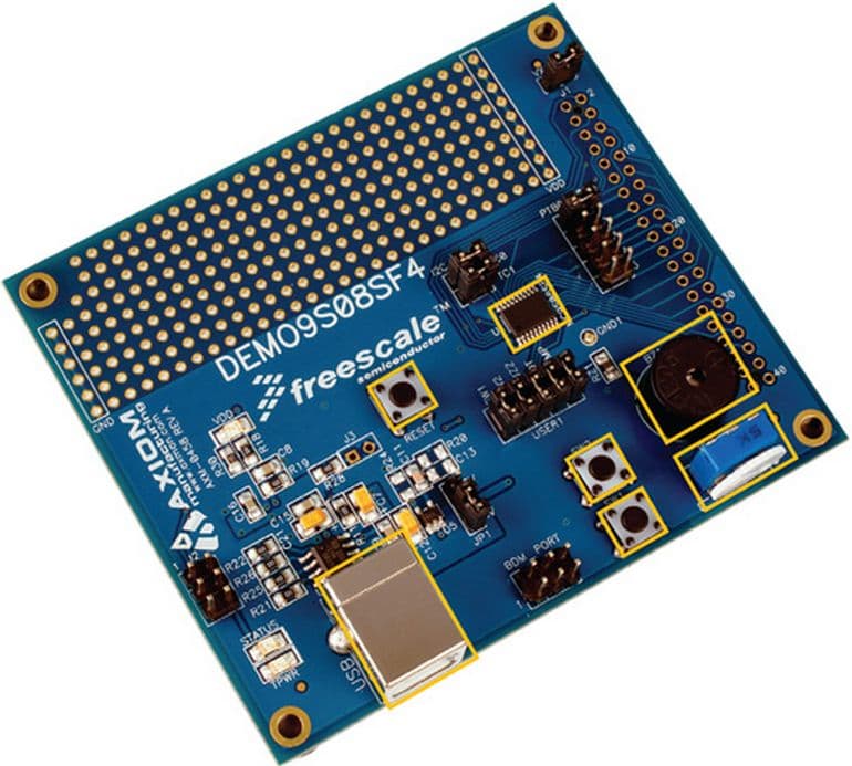 DEMO9S08SF4, Demonstration Board for the MC9S08SF4, 8-bit SF Microcontroller family