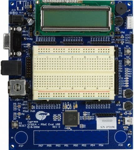 CY3214-PSOCEVALUSB, PSoC CapSense PLUS with USB Evaluation Kit