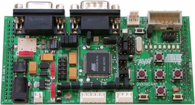 ATDVK90CAN1, DVK90CAN1 Development Kit for the AT90CAN128 AVR Microcontroller