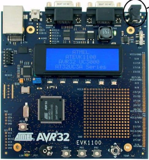 ATEVK1100, Evaluation Kit development system for the AT32UC3A 32-bit AVR MCU