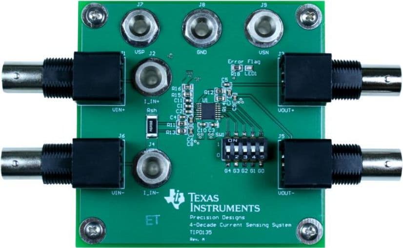 TIPD135, 10 A-100 mA, 0.05% Error, High-Side Current Sensing