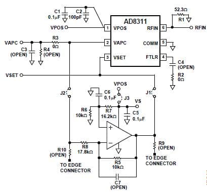 AD8311-EVAL, Evaluation Board for AD8311, 50dB GSM PA Controller