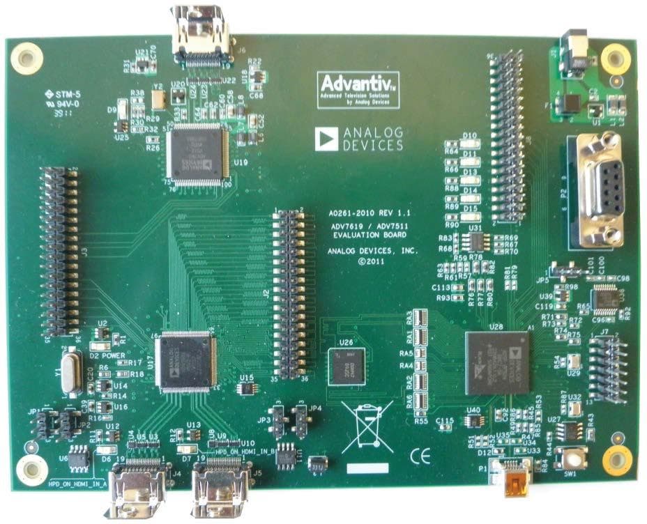 EVAL-ADV7619-7511, Adventive EVAL-ADV7619-7511 Video Evaluation Board