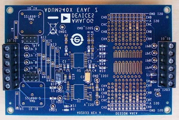 EVAL-ADuM540XEBZ, Evaluation Board for the ADuM5401 Quad Isolators with IsoPower