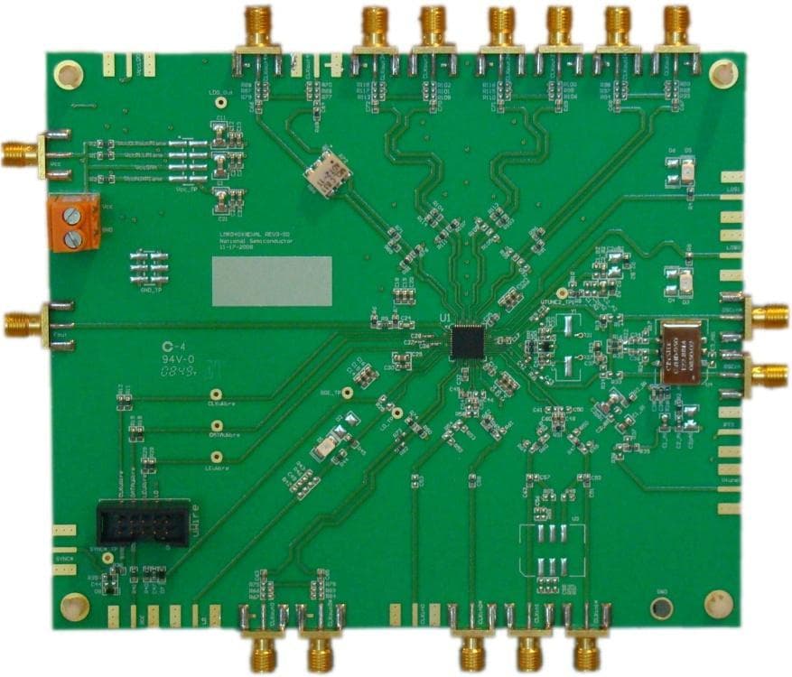 LMK04133EVAL/NOPB, Evaluation Board using LMK04133 Precision Clock Conditioner with Dual PLLs and Integrated VCO