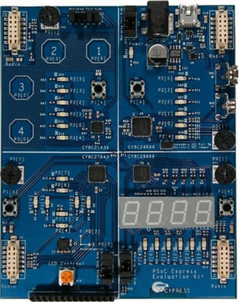 CY3209-EXPRESSEVK, Embedded System Development Board for the PSoC Programmable System-on-Chip