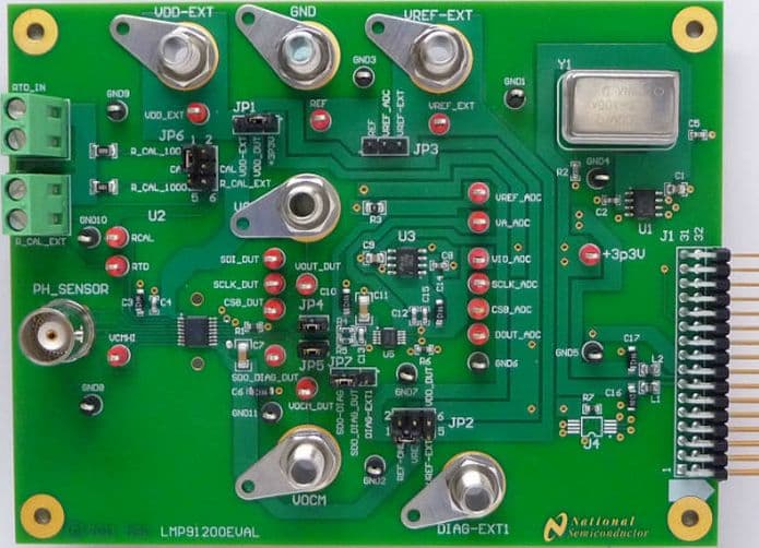 LMP91200EVAL/NOPB, Evaluation Board based on LMP91200 pH Sensor