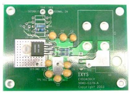 EVDI430MCI, 30A Ultra Fast MOSFET and IGBT Driver Evaluation Board designed to simplify the evaluation of the IXDI430MCI