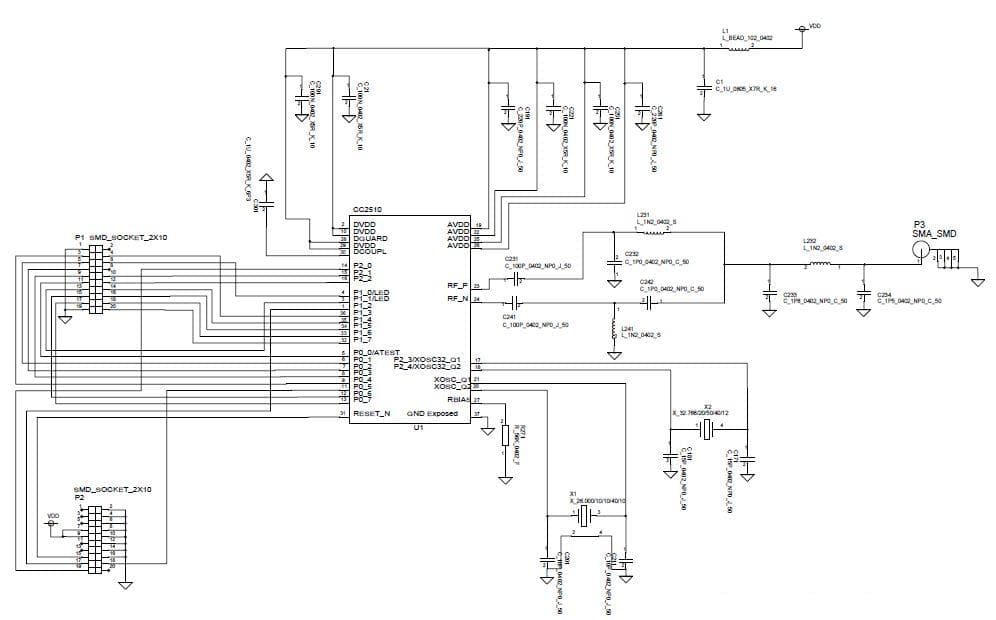 CC2510EM_REFDES, CC2510EM Reference Design for the CC2510 Radio Transceiver