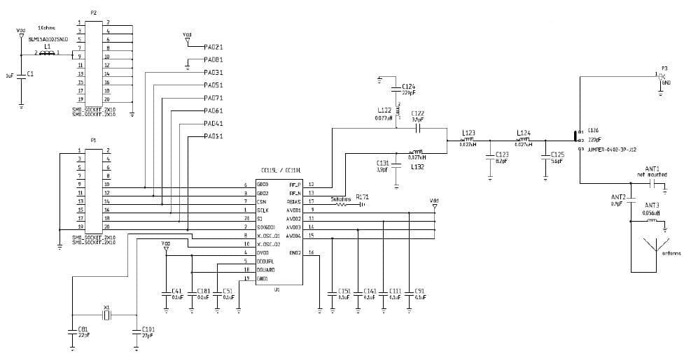 CC110LEM-433-RD, CC110LEM 433 MHz Reference Design for the CC1101 RF Transceiver