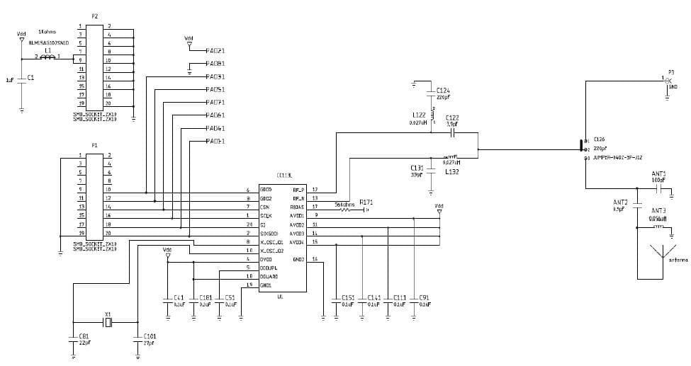 CC113LEM-433-RD, CC113LEM 433 MHz Reference Design for the CC113L RF Transceiver