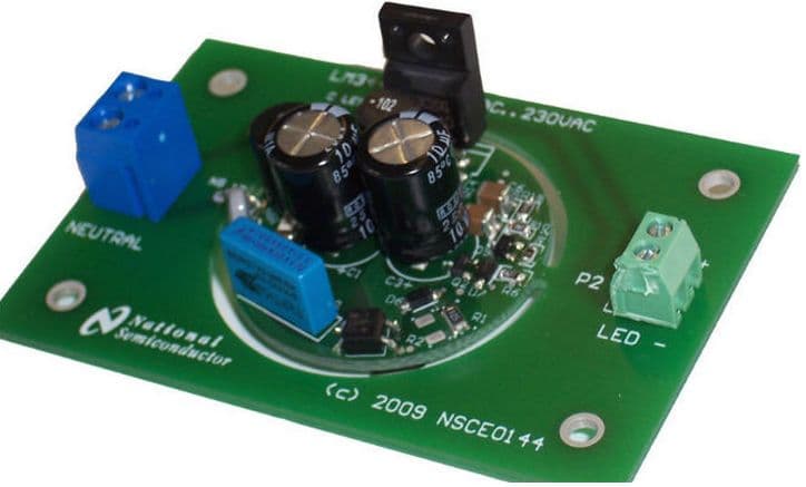 LM3445-REF, 230 Vac Off-line TRIAC Dimmer Retrofit with 6 LEDs Reference Design